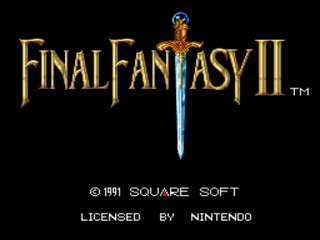 Final Fantasy II - Demo Title Screen